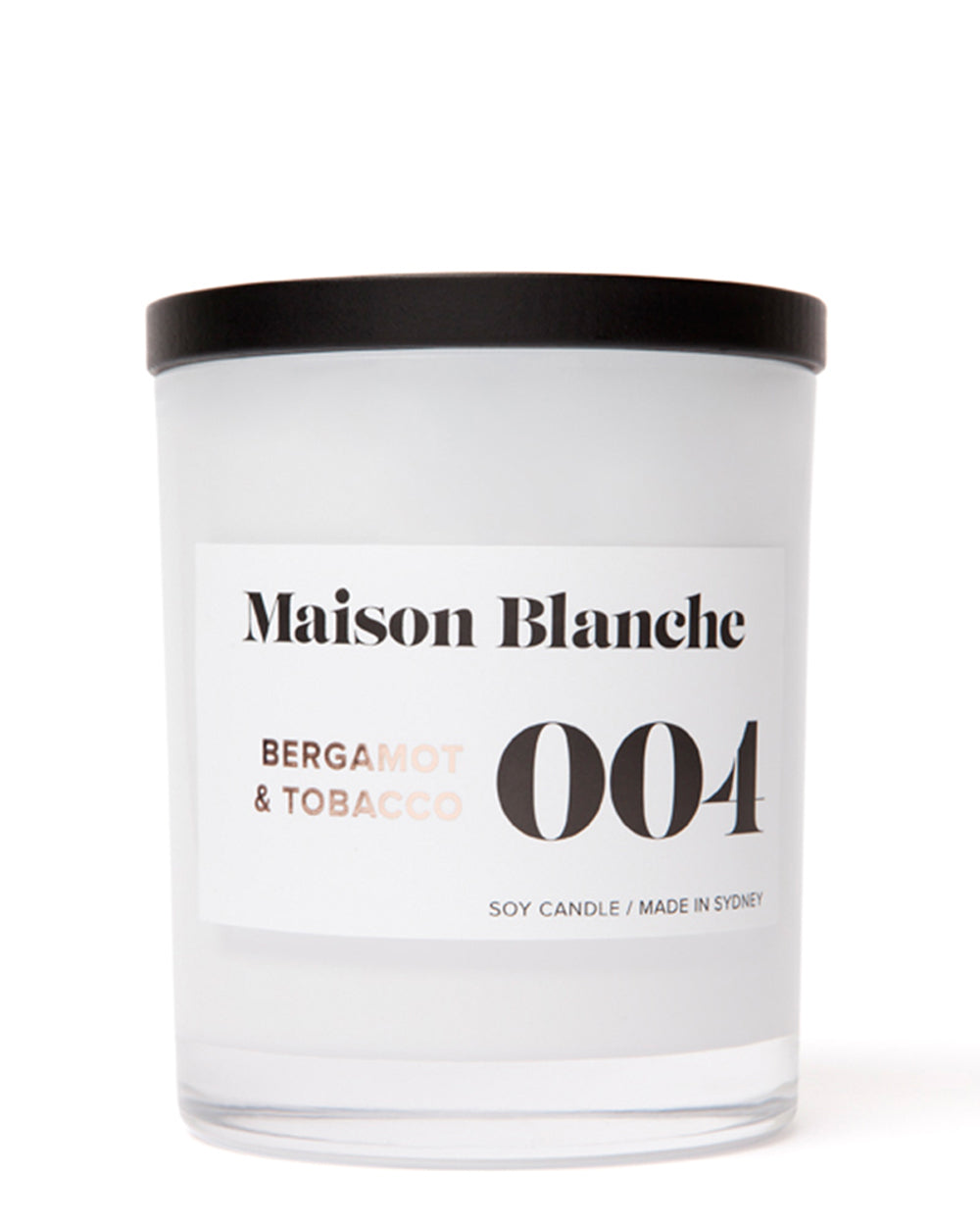 004 Bergamot & Tobacco - Large Candle