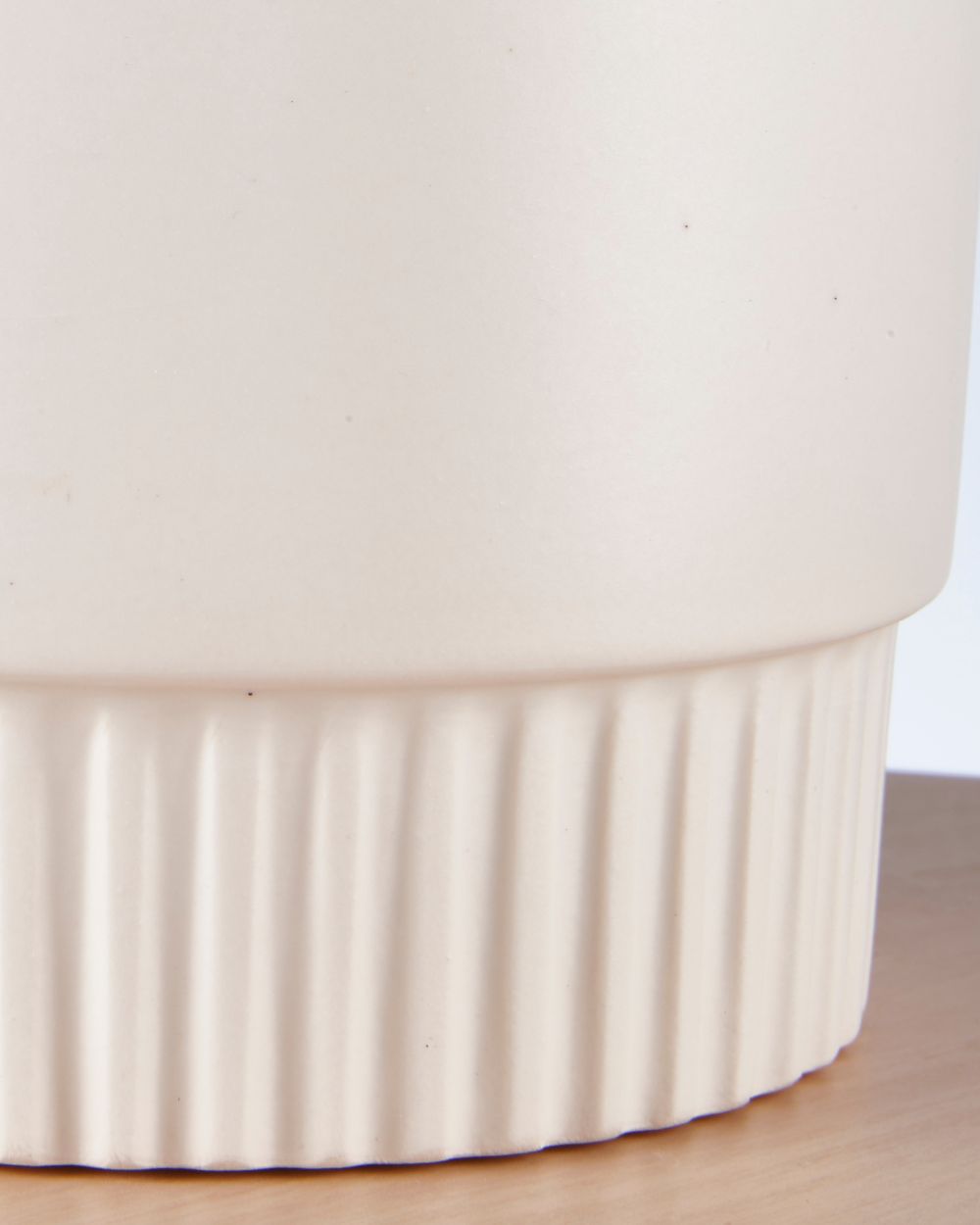 Pot Ribbed Bottom White