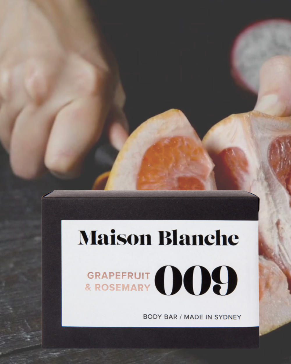 Body Bar 009 Grapefruit & Rosemary 150g | Maison Blanche