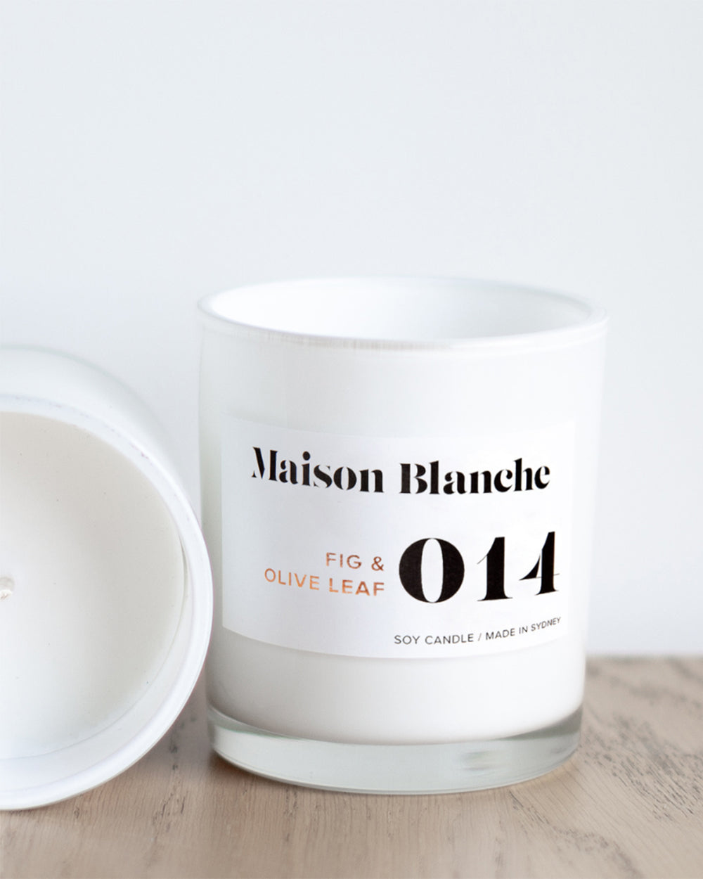 olive leaf large candle