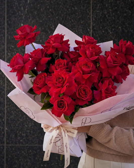 Reflexed Roses - Red