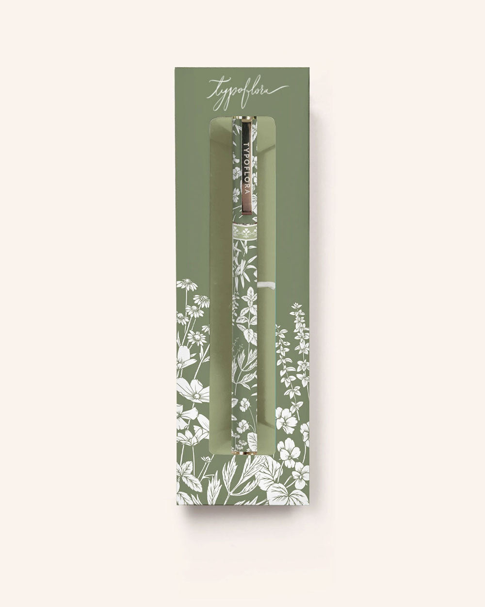 Typoflora Sage Botanical rollerball pen