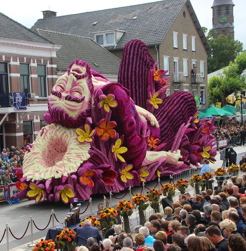 You’ll never guess what these giant floats are made from