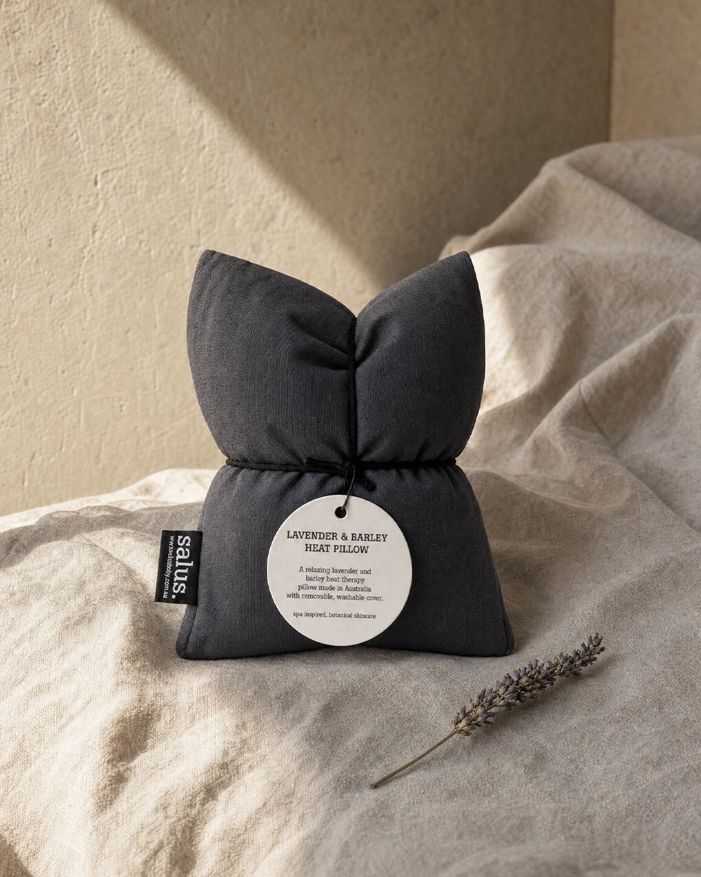 Salus Lavender & Barley Heat Pillow Charcoal