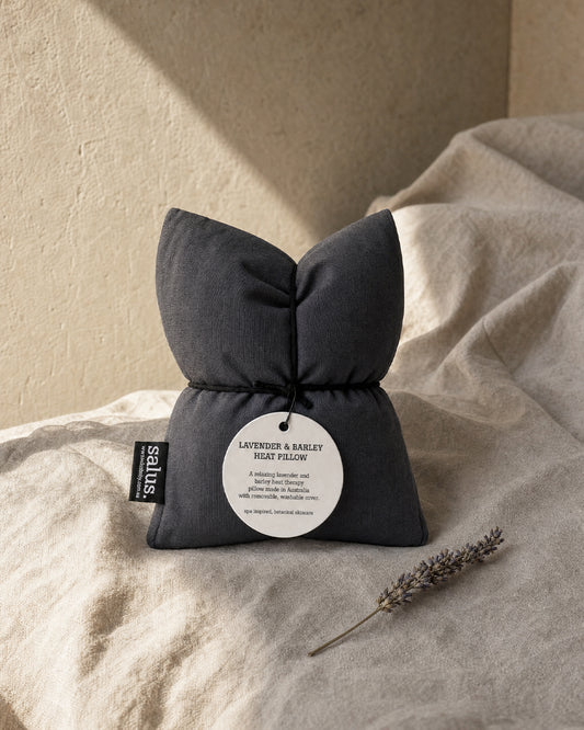 Salus Lavender & Barley Heat Pillow Charcoal