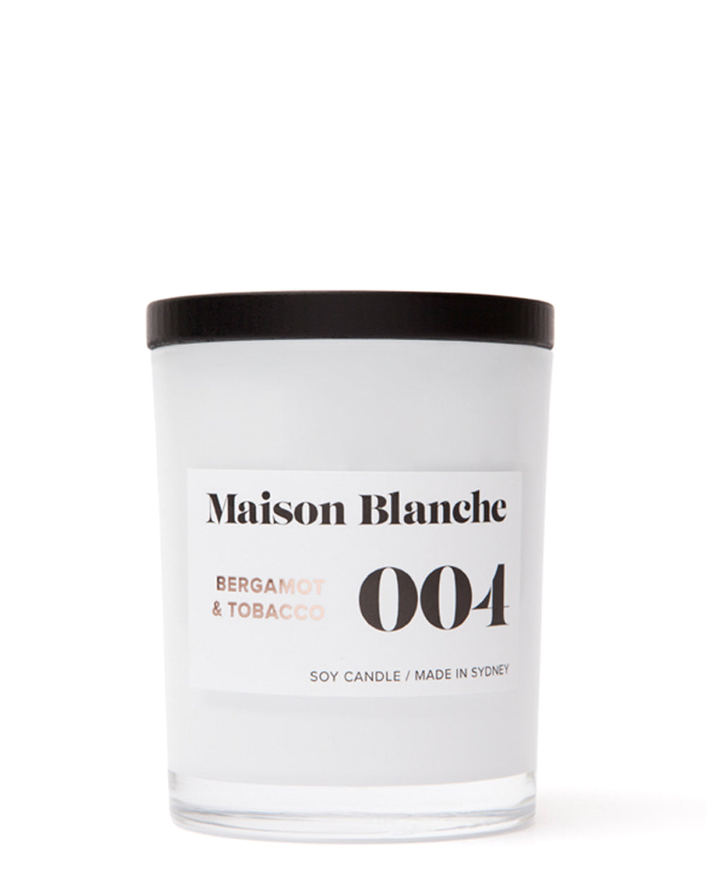 004 Bergamot & Tobacco - Medium Candle