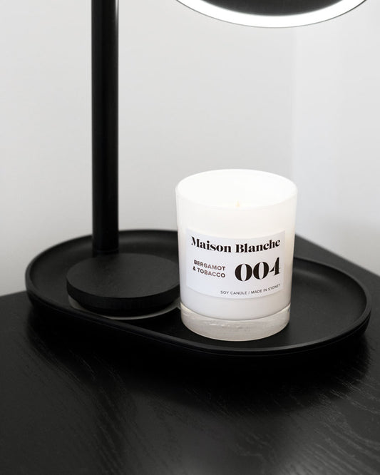 004 Bergamot & Tobacco - Medium Candle