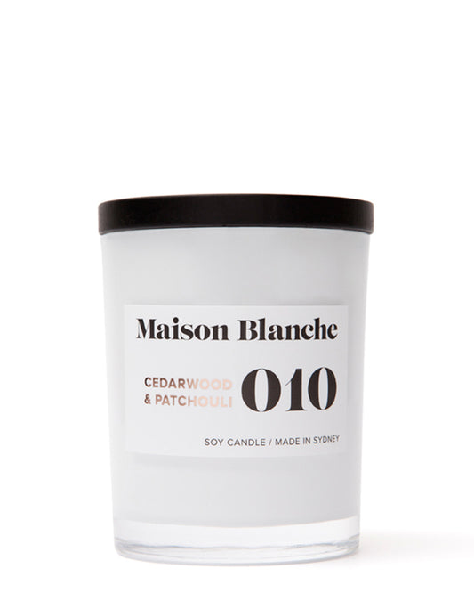010 Cedarwood & Patchouli - Medium Candle