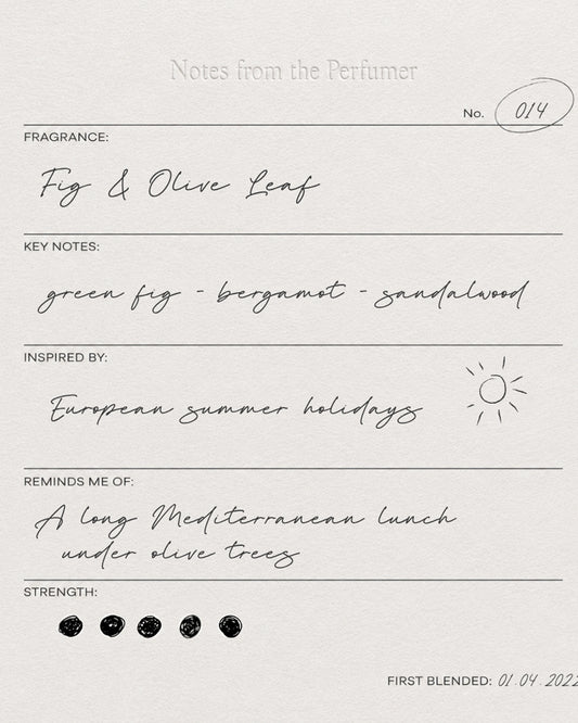 014 Fig & Olive Leaf - Medium Candle