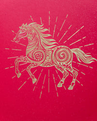 Year of the Horse Greeting Card
