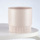 120mm Pot Ribbed Pink