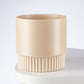 120mm Pot Ribbed Sand