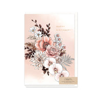 Peony Happy Birthday Card