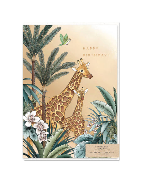 Giraffe Birthday Card