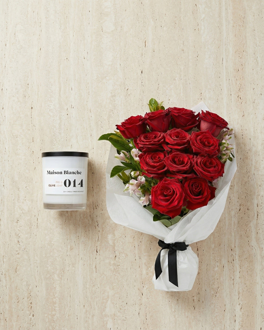 Amour Bouquet + Candle Bundle