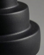 Stacked Totem Vase (Black)