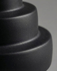Stacked Totem Vase (Black)