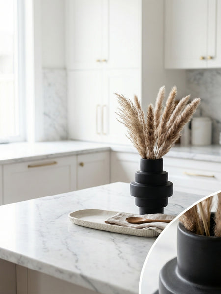 Stacked Totem Vase (Black)