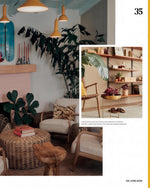 Inside Plant House: living room layered with greenery and rattan seating