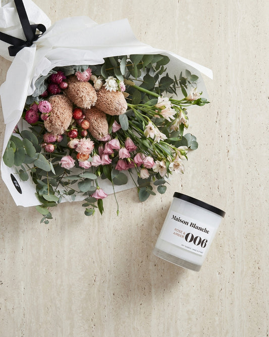 Broome Bouquet + Candle Bundle