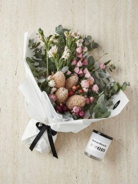 Broome Bouquet + Candle Bundle