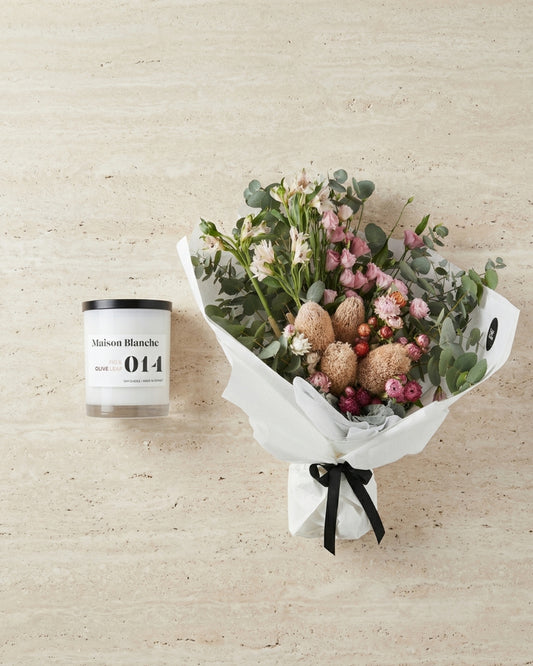 Broome Bouquet + Candle Bundle