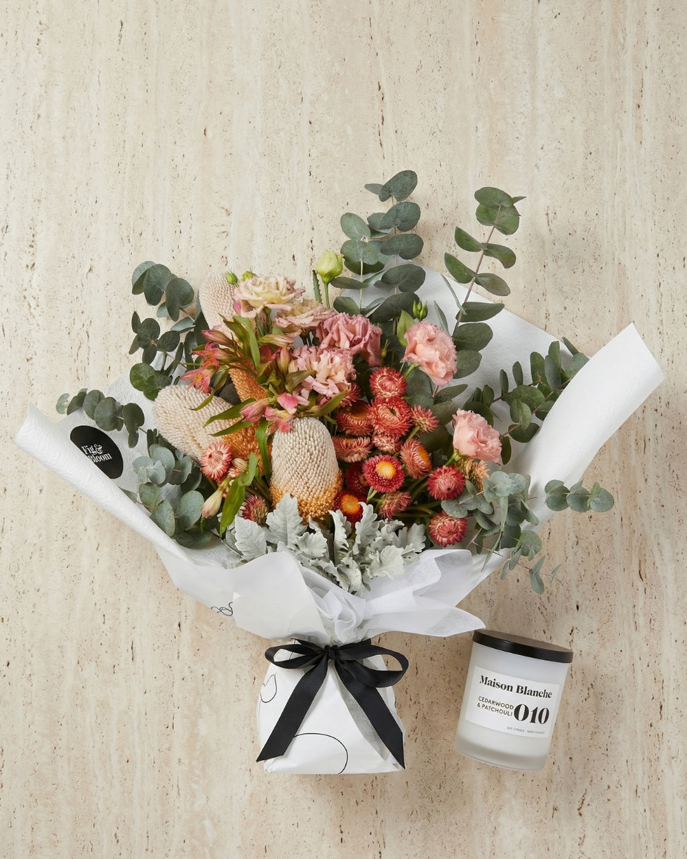Broome Bouquet + Candle Bundle
