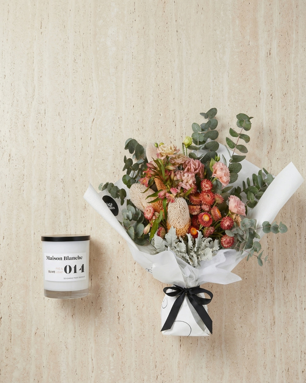 Broome Bouquet + Candle Bundle