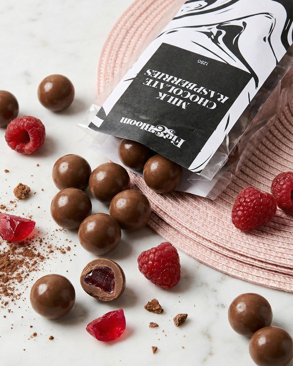 Milk Chocolate Raspberries