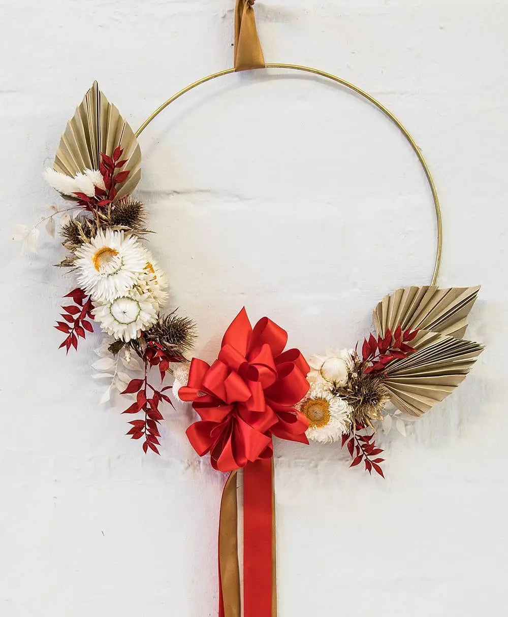 Contemporary Christmas Wreath