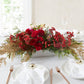 Christmas Table Flowers (Red & Gold)