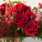 Christmas Table Flowers (Red & Gold)