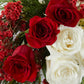 Christmas Table Flowers (Red & White)