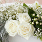 Christmas Table Flowers (White & Silver)