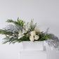 Christmas Table Flowers (White & Silver)