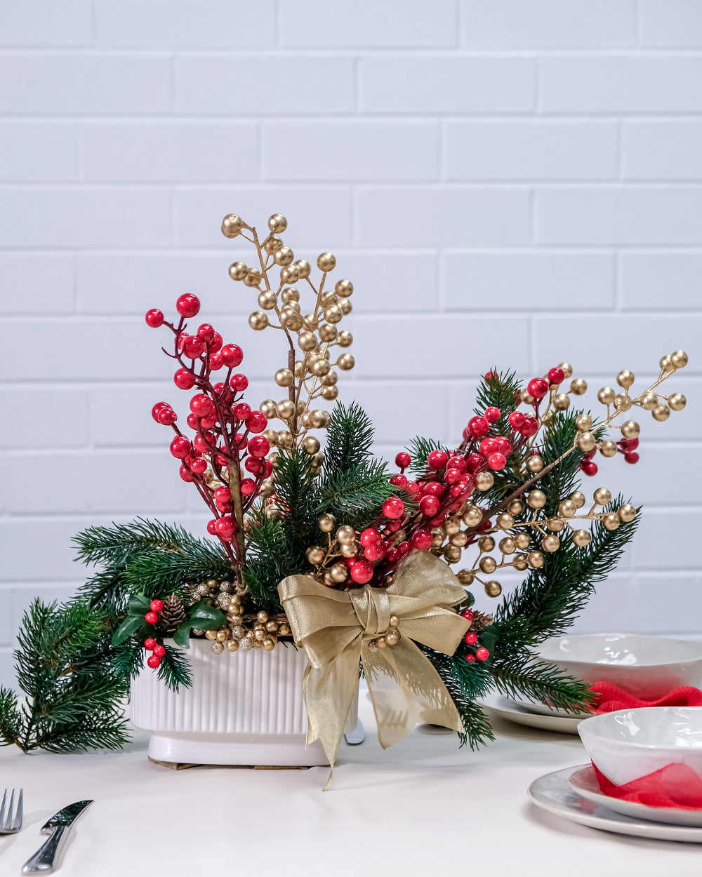 Everlasting Christmas Table Centrepiece