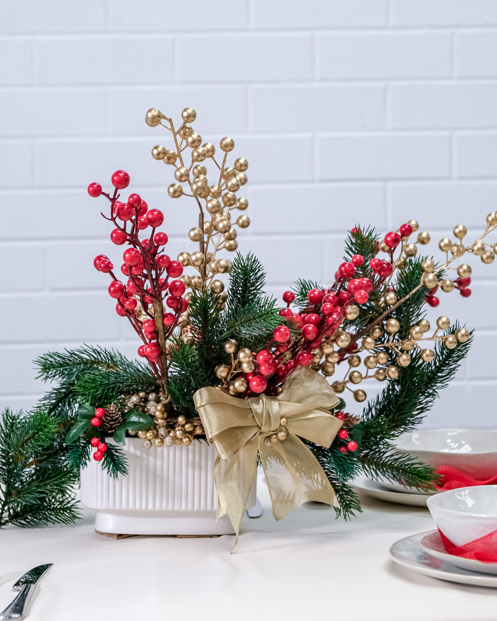 Everlasting Christmas Table Centrepiece