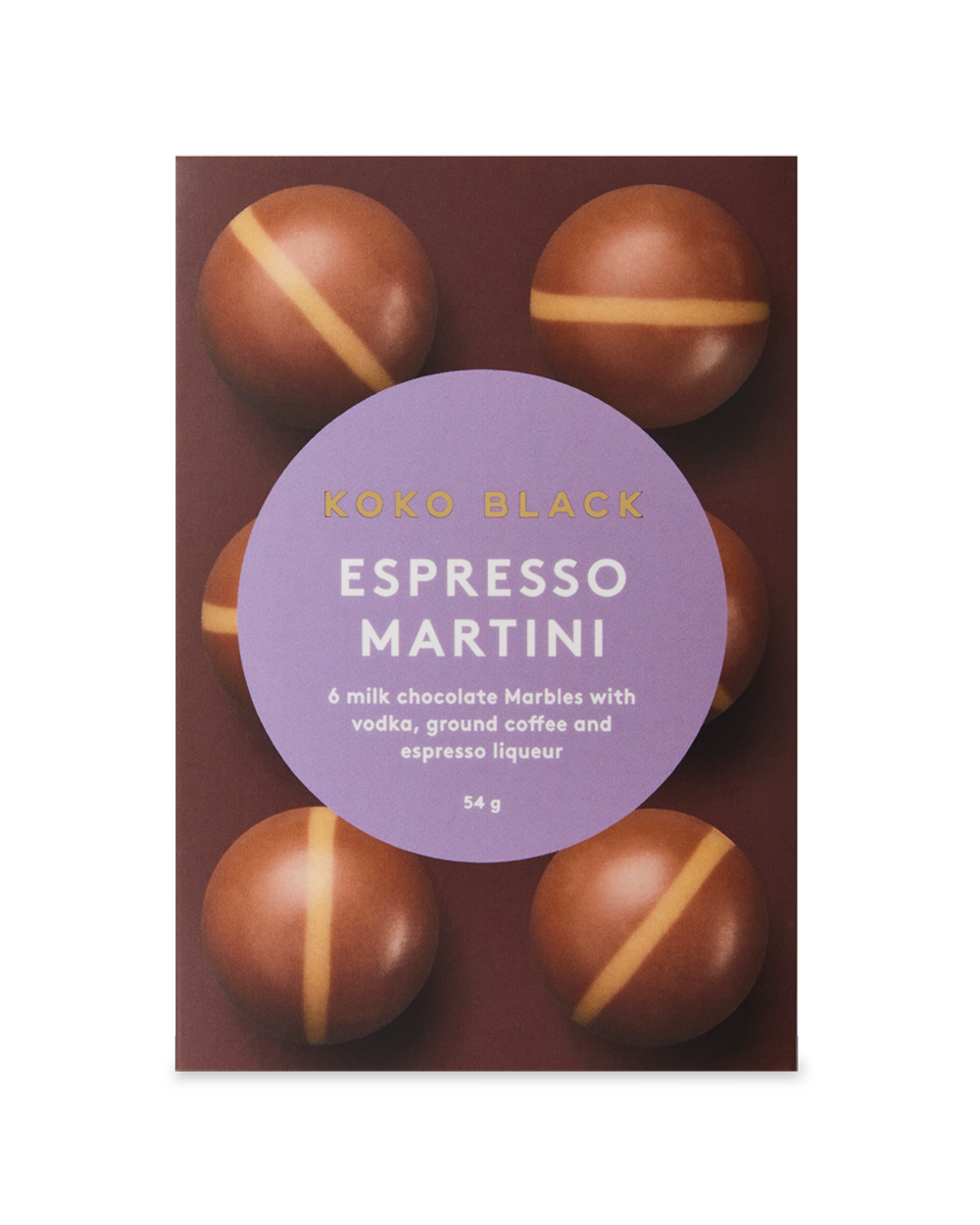 Koko Black Espresso Martini Marbles Milk Chocolate