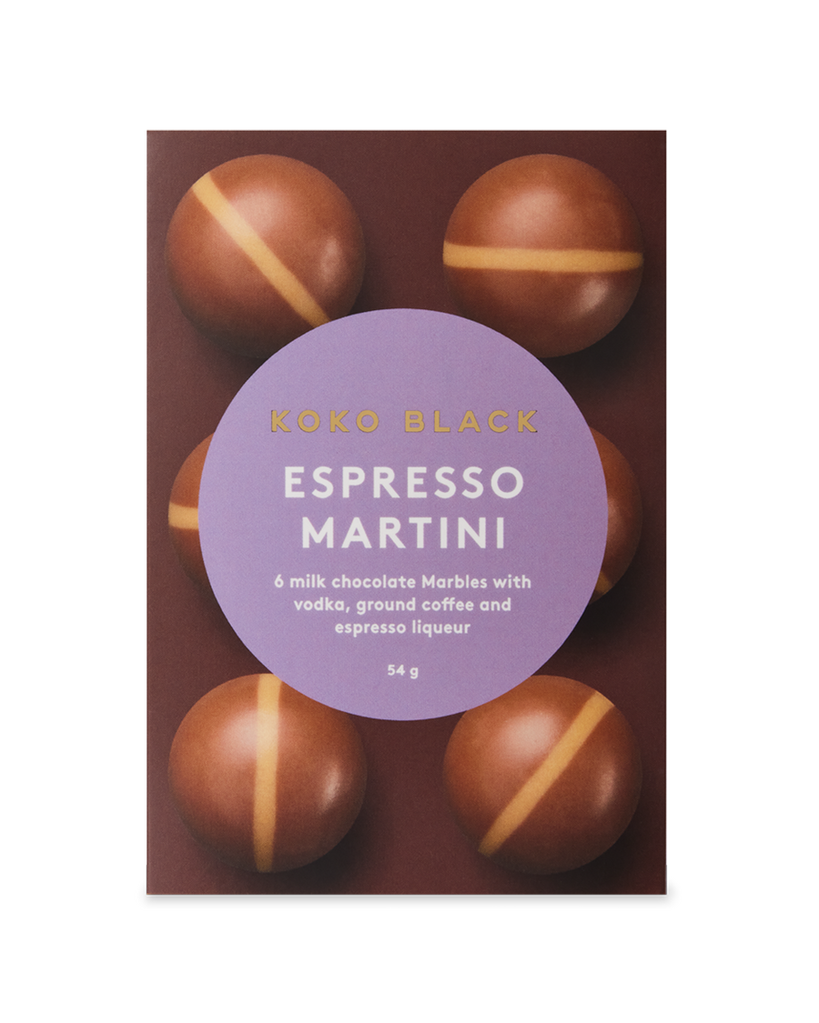 Koko Black Espresso Martini Marbles Milk Chocolate