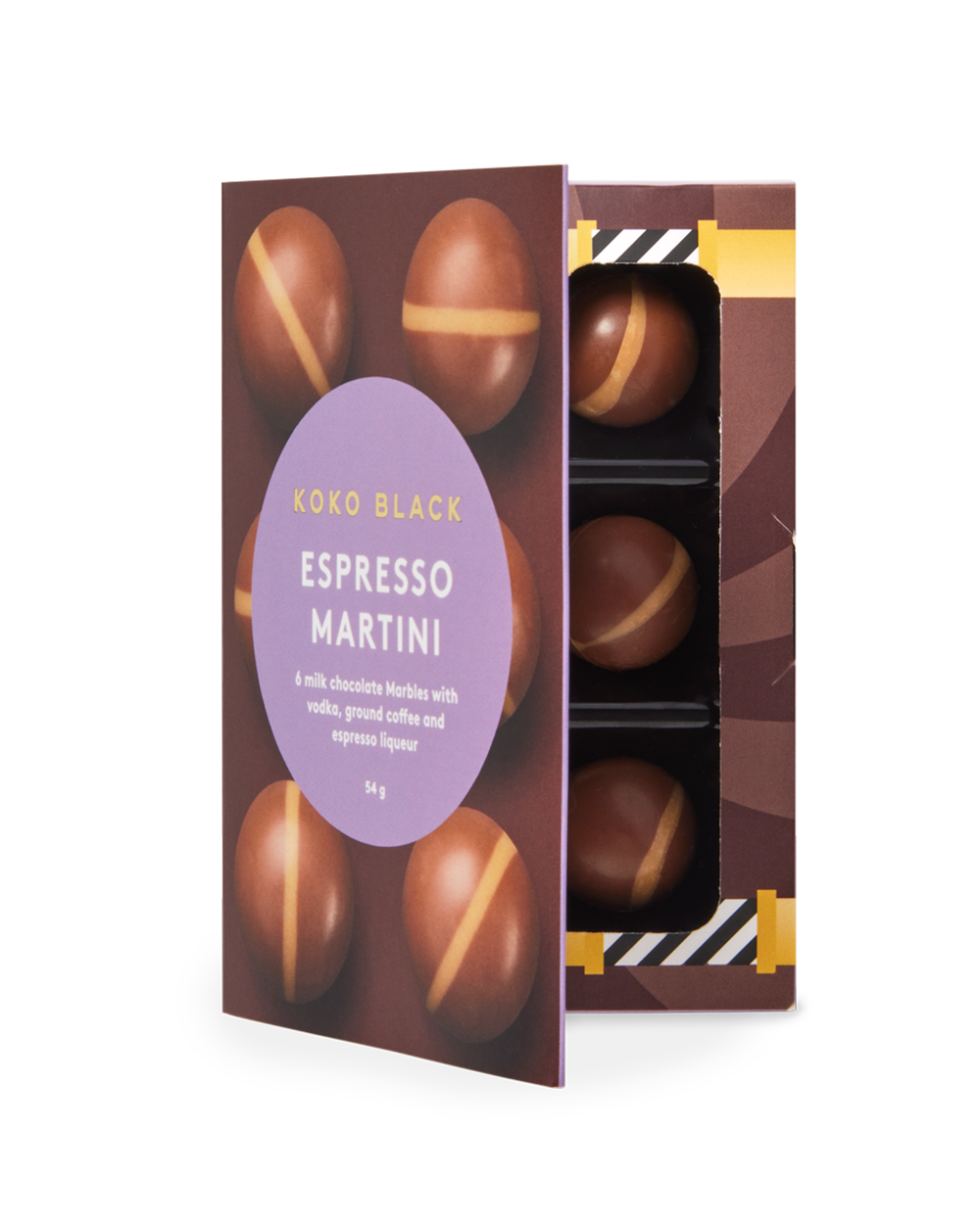 Koko Black Espresso Martini Marbles Milk Chocolate