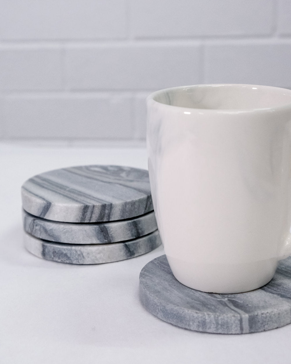 Marble Coaster Set