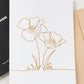 Blooming Flowers Greeting Card