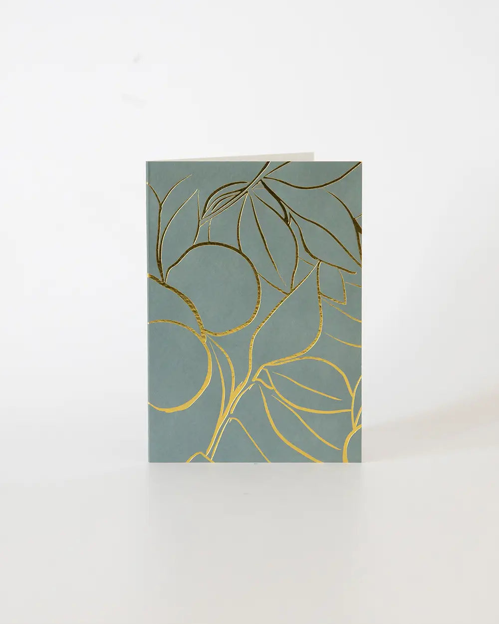 Tree Greeting Card (Teal/Gold)