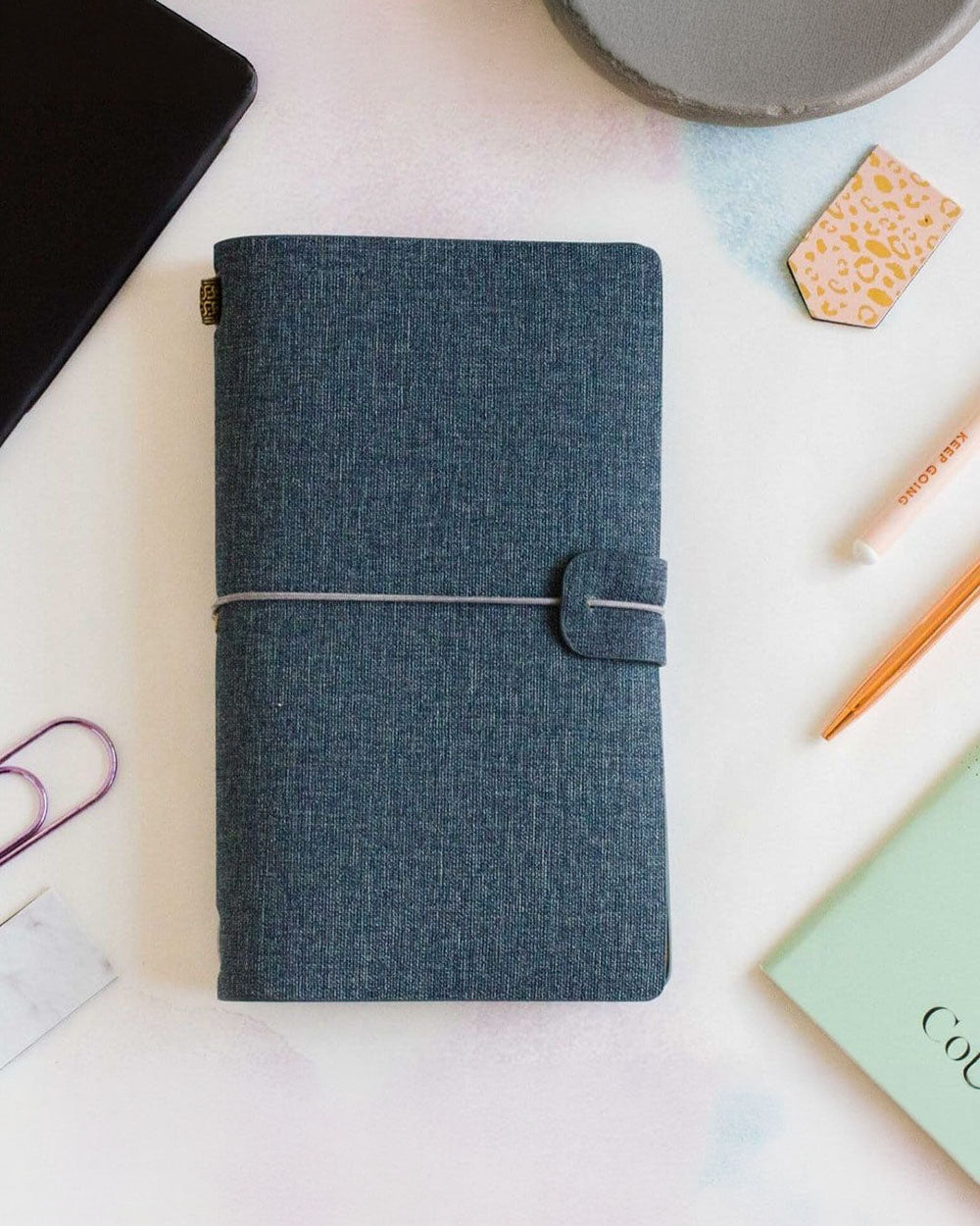 Diagonal Horizon Hobby Journal A5 Blue