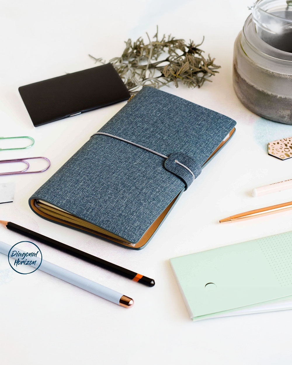 Diagonal Horizon Hobby Journal A5 Blue