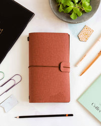 Diagonal Horizon Hobby Journal A5 Red