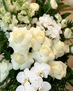White Vase Arrangement - Tall