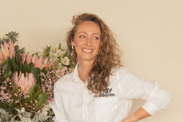 Kellie, co-founder of Fig & Bloom, in the studio