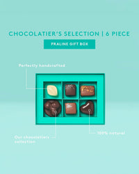 Koko Black Chocolatier's Selection Praline Gift Box 6 Piece