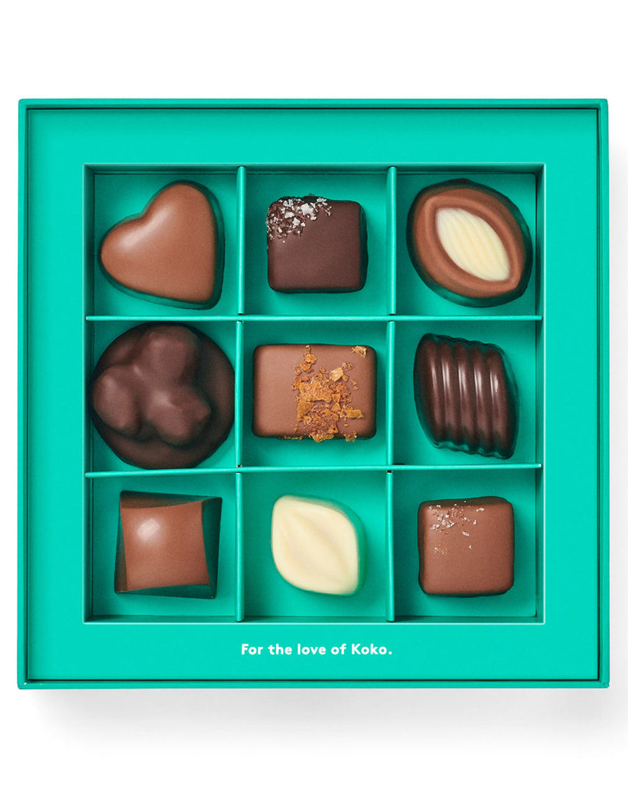 Koko Black Chocolatier's Selection Praline Gift Box 9 Piece